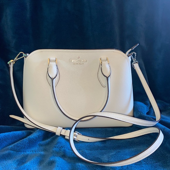 KATE SPADE LARGE DARCY SATCHEL (cream) - Picture 1 of 9